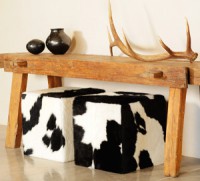 Cowhide Ottomans The Cowhide Company