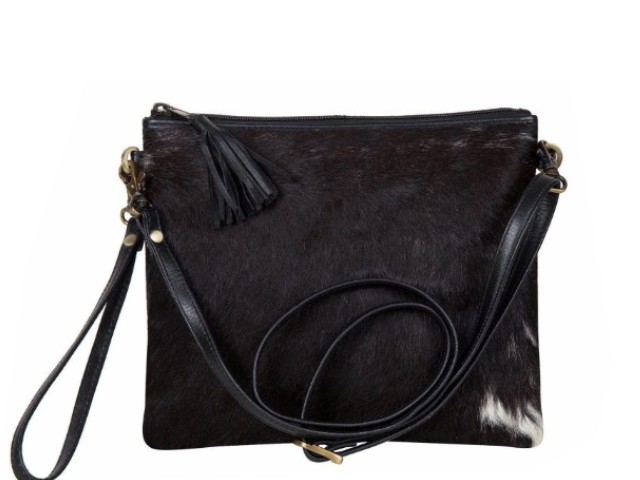 Clutch w/ leather